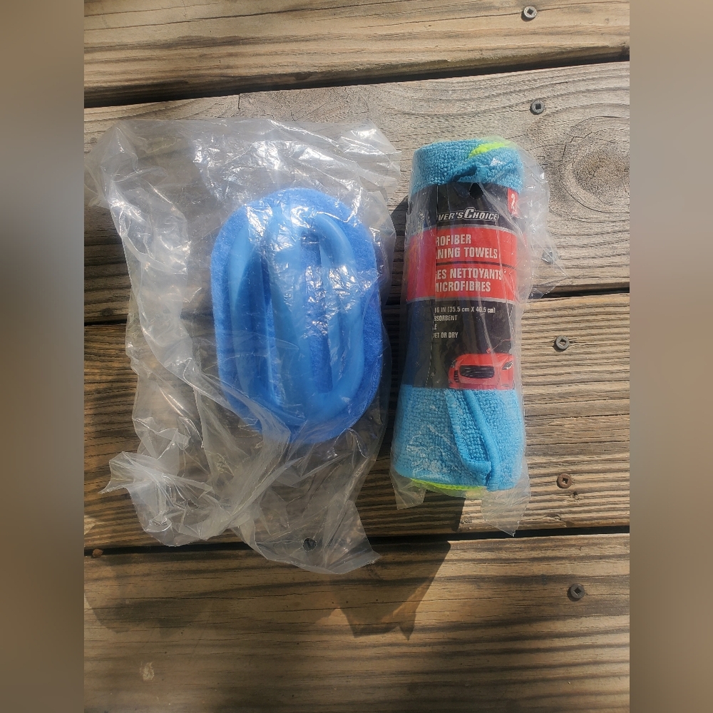 🌹3-PACK BUNDLE🌹 Driver's Choice Microfiber Towels & Sponge
